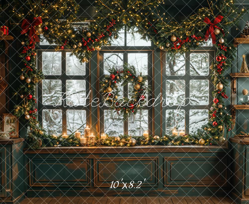 Kate Green Kitchen Christmas Backdrop Designed by Emetselch - Kate Backdrop AU