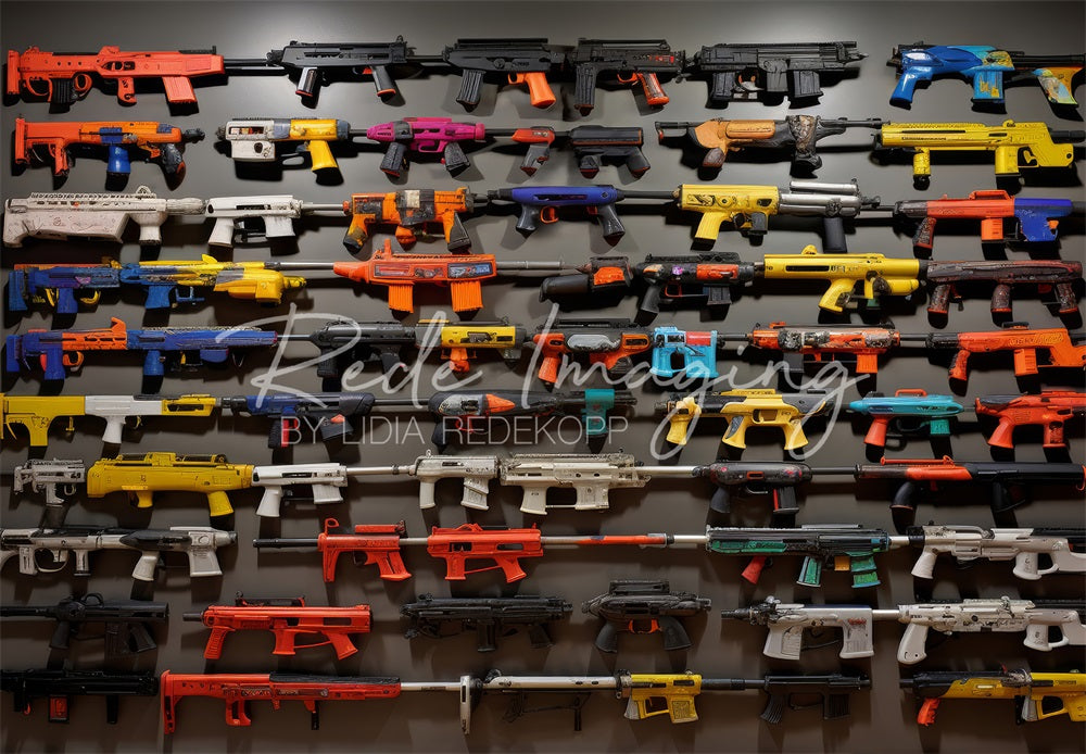 Kate Toy Gun Wall Display Backdrop Designed by Lidia Redekopp - Kate Backdrop AU