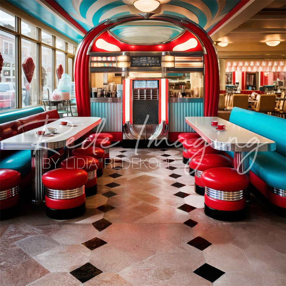 Kate Retro Diner Backdrop Designed by Lidia Redekopp
