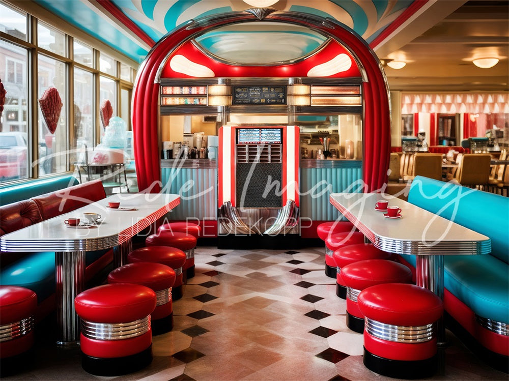 Kate Retro Diner Backdrop Designed by Lidia Redekopp