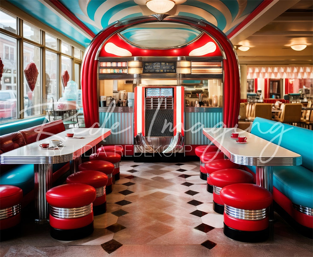 Kate Retro Diner Backdrop Designed by Lidia Redekopp