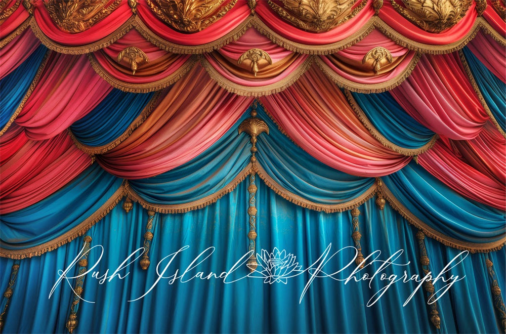 Kate Fancy Theatre Curtains Backdrop Designed by Laura Bybee - Kate Backdrop AU