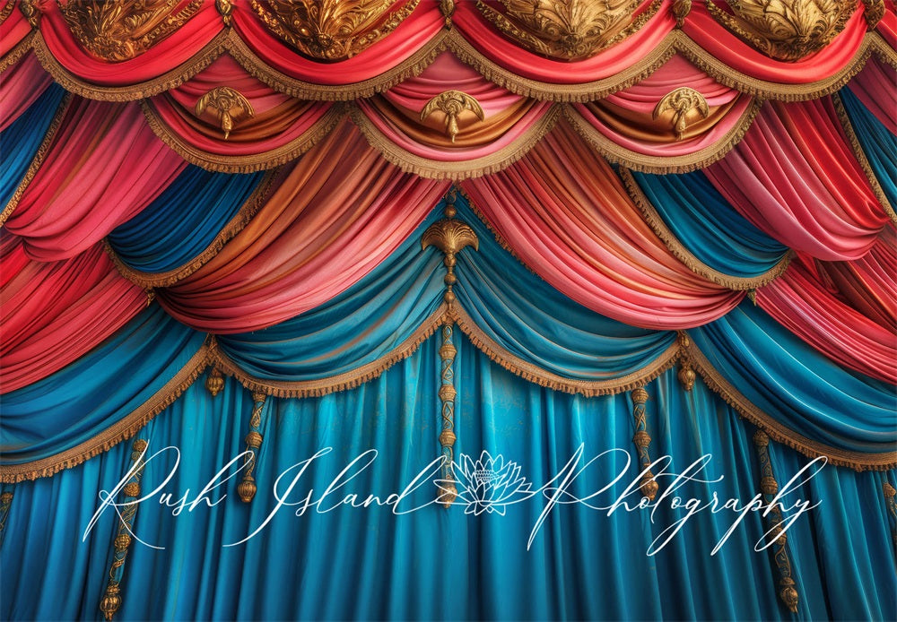 Kate Fancy Theatre Curtains Backdrop Designed by Laura Bybee - Kate Backdrop AU