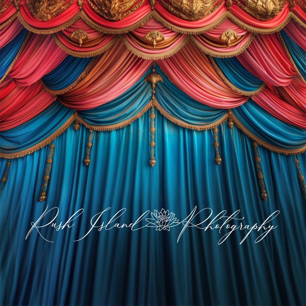 Kate Fancy Theatre Curtains Backdrop Designed by Laura Bybee - Kate Backdrop AU