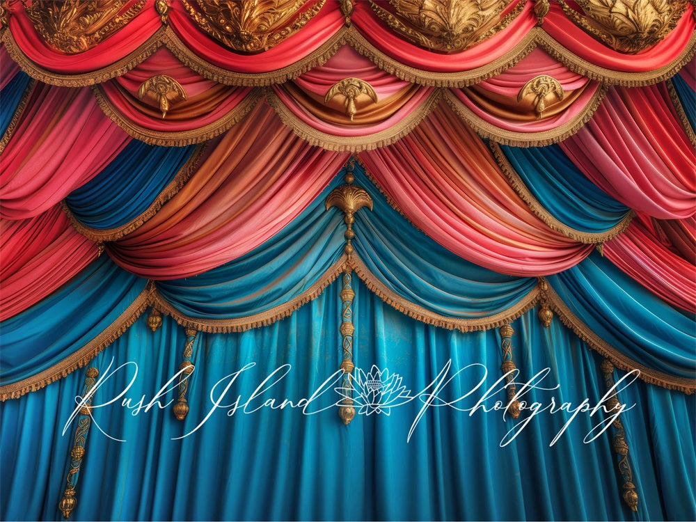 Kate Fancy Theatre Curtains Backdrop Designed by Laura Bybee - Kate Backdrop AU