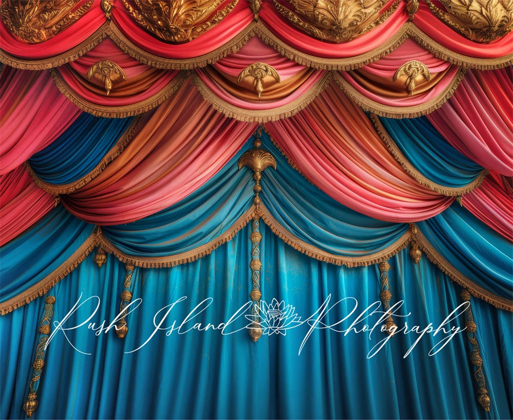 Kate Fancy Theatre Curtains Backdrop Designed by Laura Bybee - Kate Backdrop AU