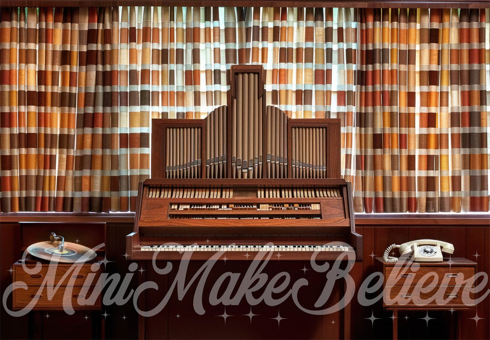 Kate 1970s Music Room Backdrop Designed by Mini MakeBelieve - Kate Backdrop AU