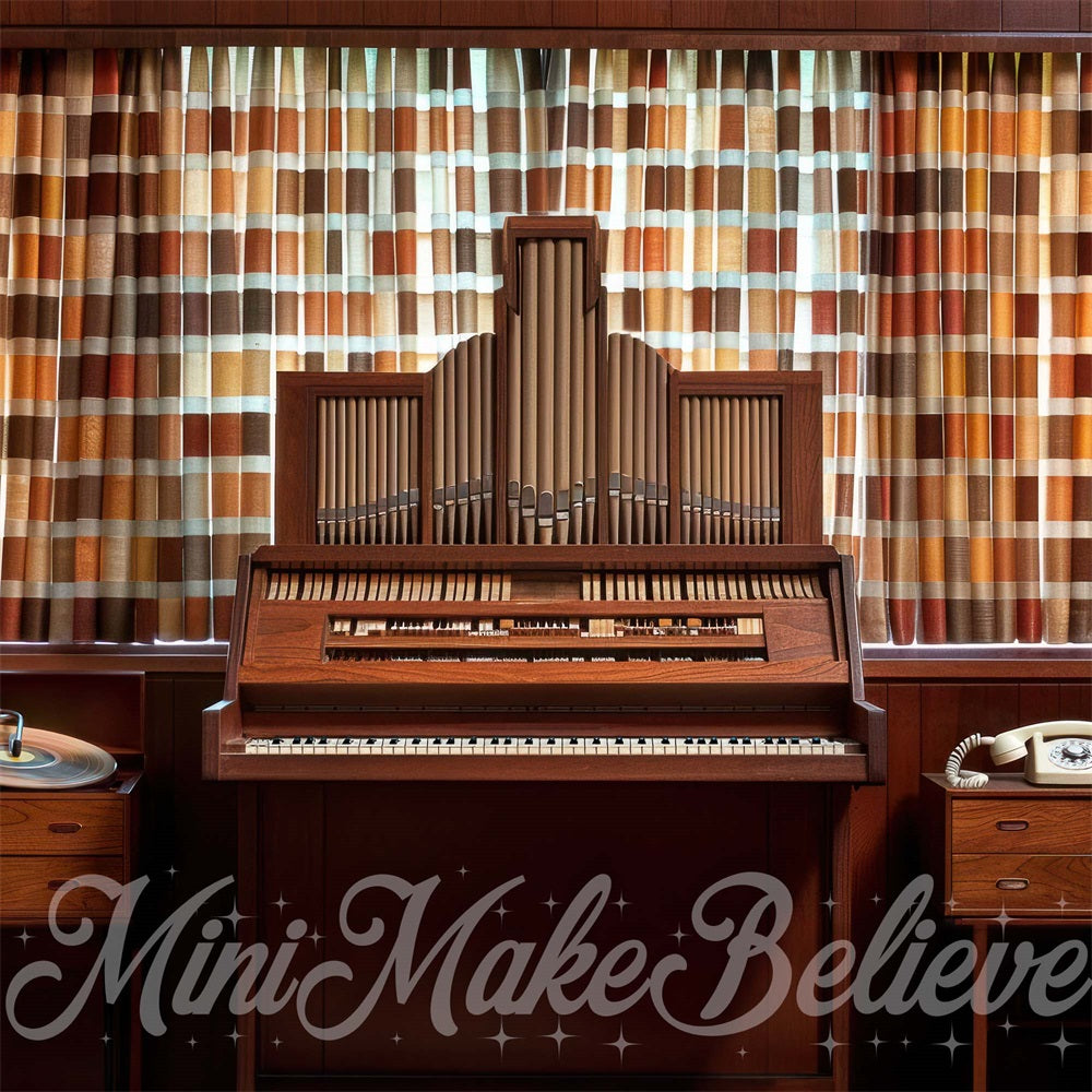 Kate 1970s Music Room Backdrop Designed by Mini MakeBelieve - Kate Backdrop AU