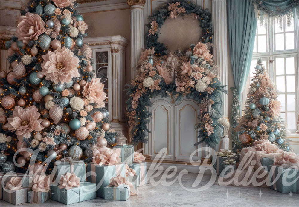 Kate Christmas Flower Vintage Backdrop Designed by Mini MakeBelieve - Kate Backdrop AU