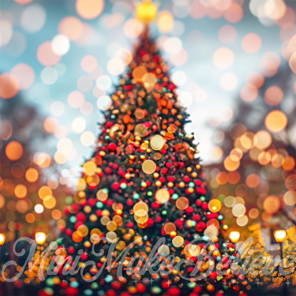 Kate Christmas Blurred Lights Bokeh Backdrop Designed by Mini MakeBelieve - Kate Backdrop AU