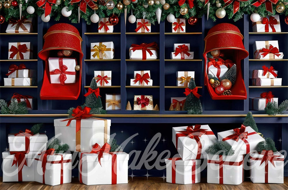 Kate Gift Chute Presents Backdrop Designed by Mini MakeBelieve - Kate Backdrop AU