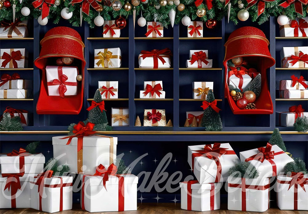 Kate Gift Chute Presents Backdrop Designed by Mini MakeBelieve - Kate Backdrop AU