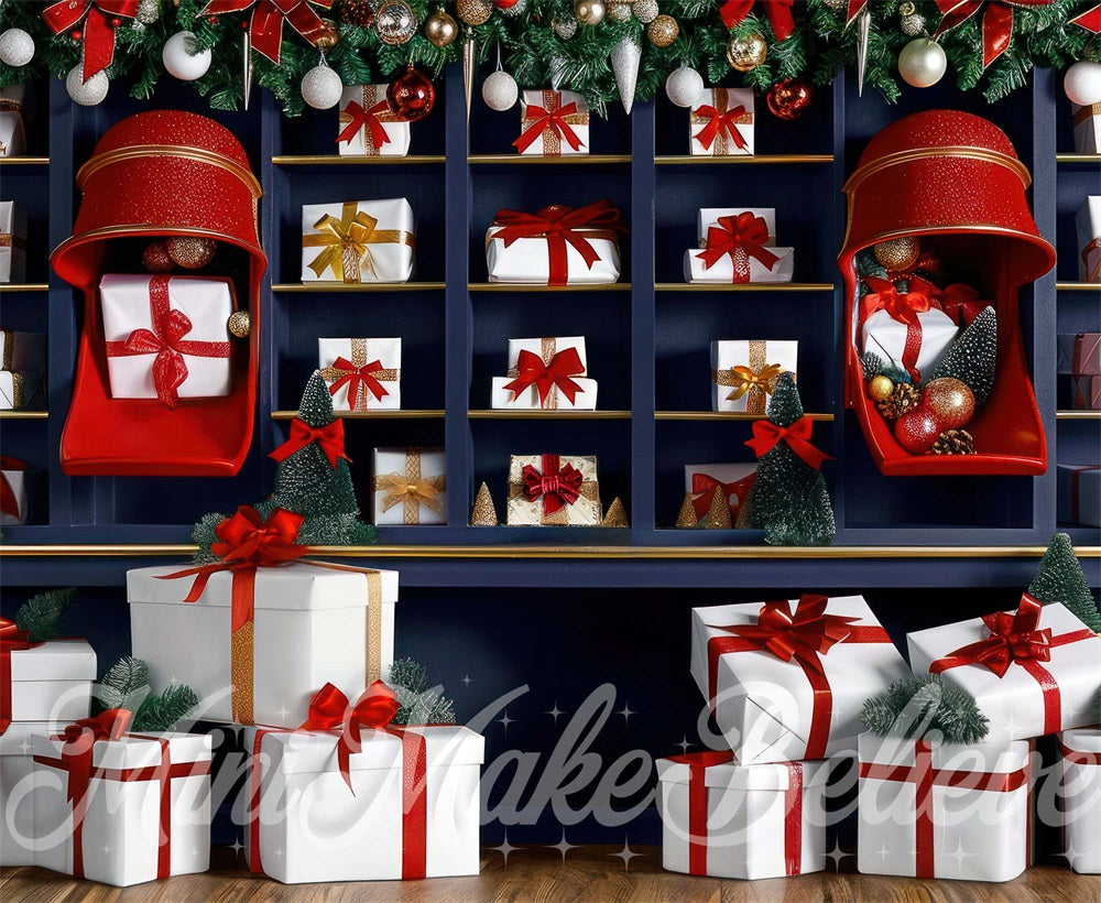 Kate Gift Chute Presents Backdrop Designed by Mini MakeBelieve - Kate Backdrop AU