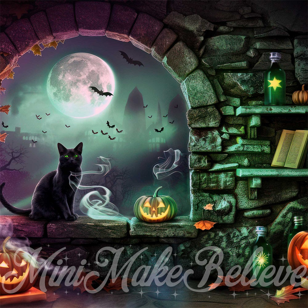 Kate Halloween Witch Room Backdrop Designed by Mini MakeBelieve - Kate Backdrop AU