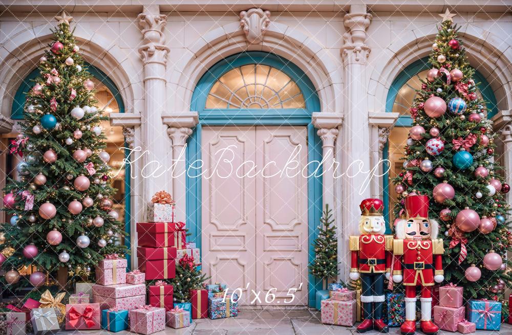 Kate Christmas Tree Arched Door Backdrop Nutcracker Designed by Emetselch - Kate Backdrop AU