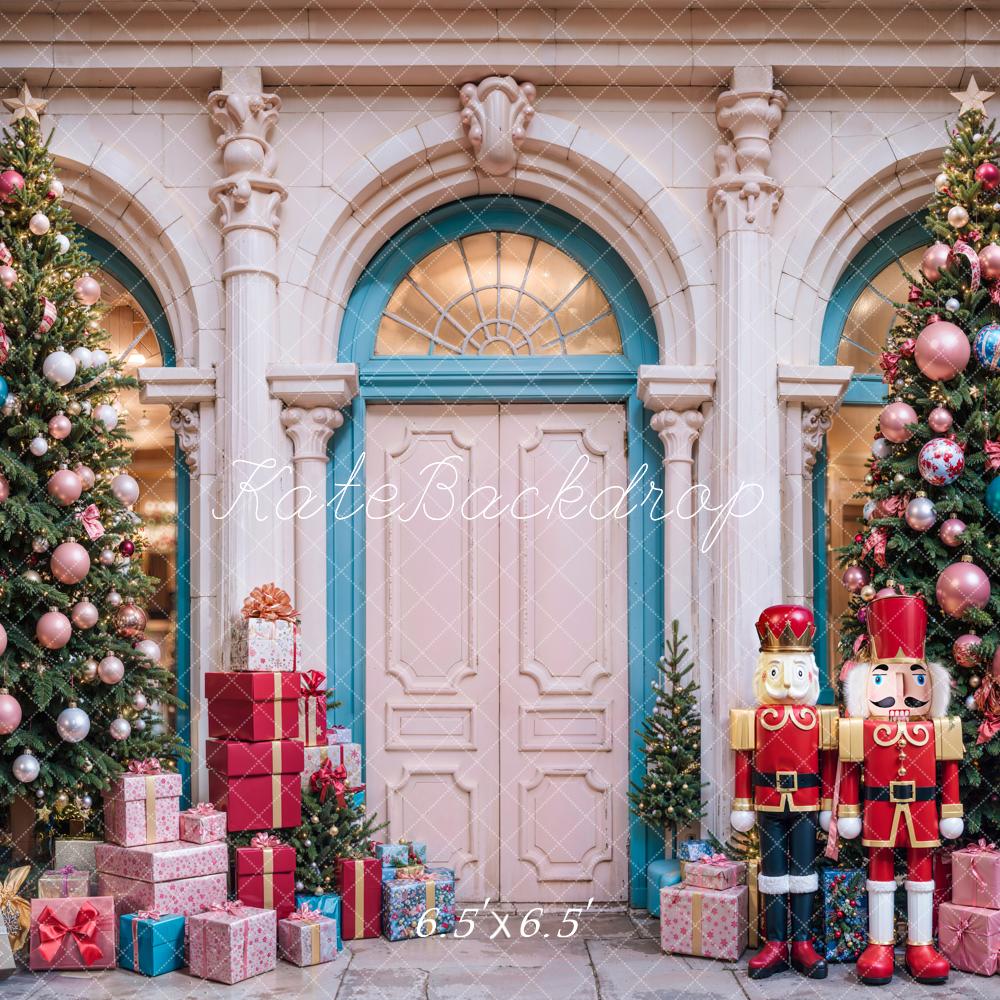 Kate Christmas Tree Arched Door Backdrop Nutcracker Designed by Emetselch - Kate Backdrop AU