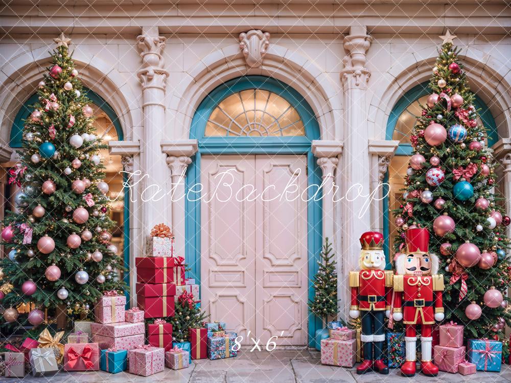 Kate Christmas Tree Arched Door Backdrop Nutcracker Designed by Emetselch - Kate Backdrop AU