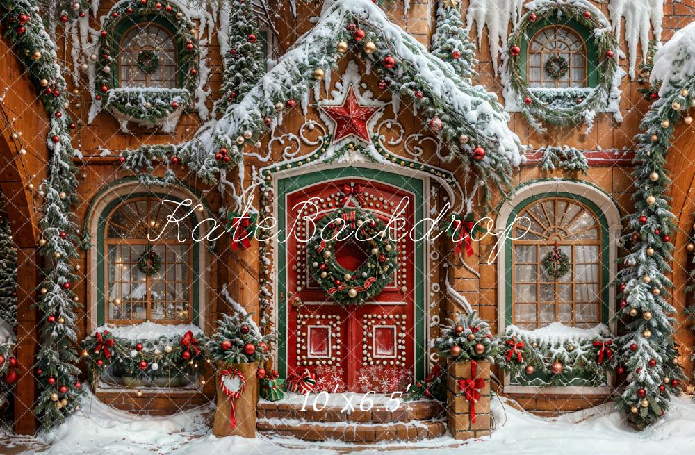 Kate Christmas Star House Backdrop Designed by Emetselch - Kate Backdrop AU