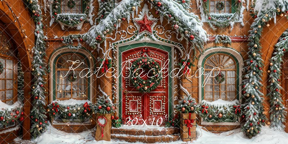 Kate Christmas Star House Backdrop Designed by Emetselch - Kate Backdrop AU