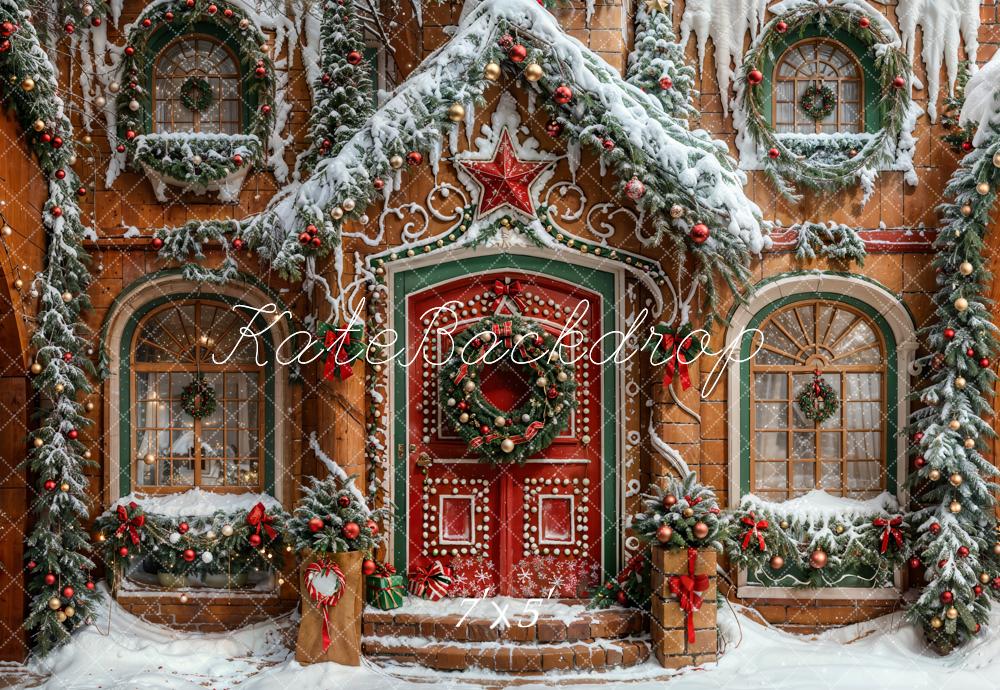 Kate Christmas Star House Backdrop Designed by Emetselch - Kate Backdrop AU