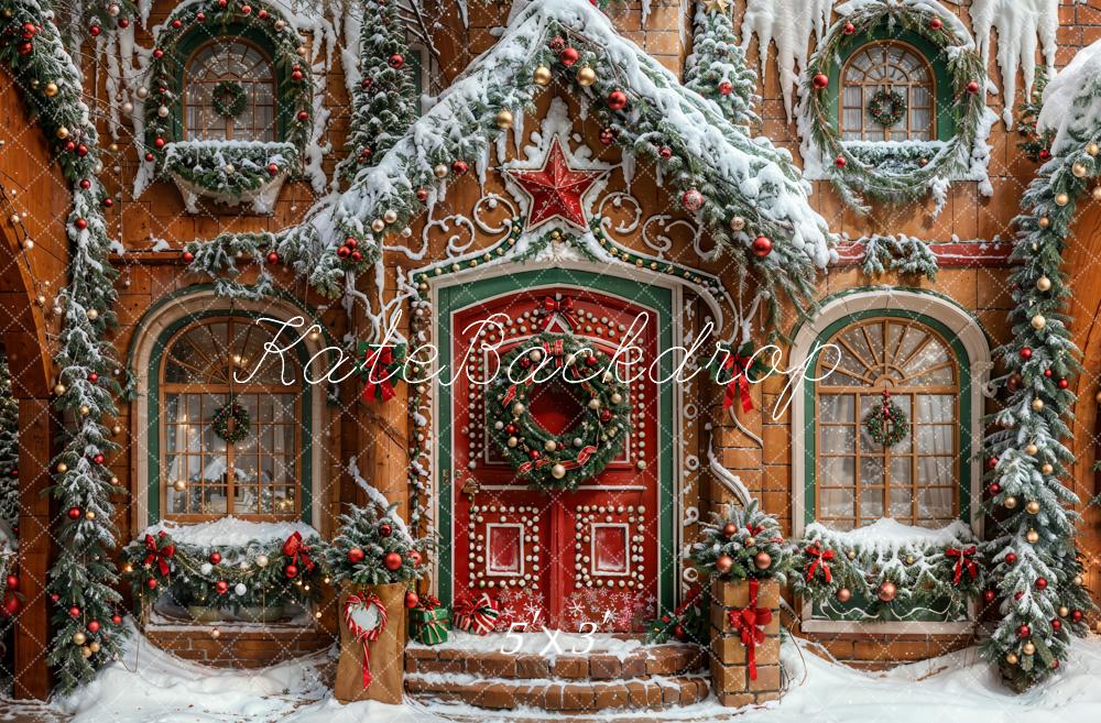 Kate Christmas Star House Backdrop Designed by Emetselch - Kate Backdrop AU