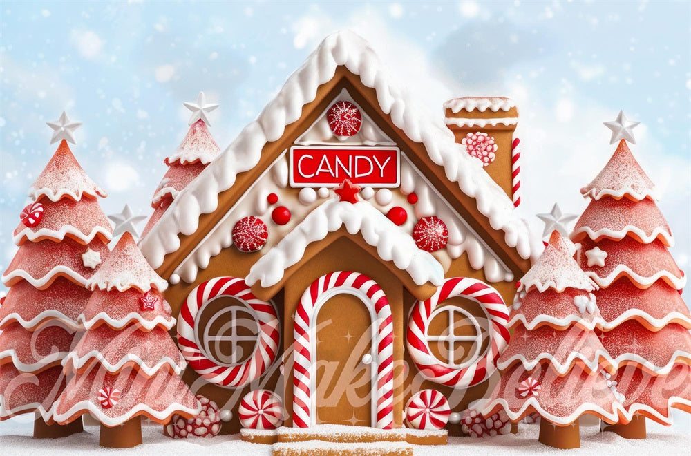 Kate Christmas GingerBread House Backdrop Designed by Mini MakeBelieve - Kate Backdrop AU