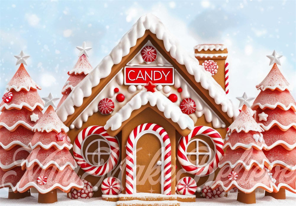 Kate Christmas GingerBread House Backdrop Designed by Mini MakeBelieve - Kate Backdrop AU