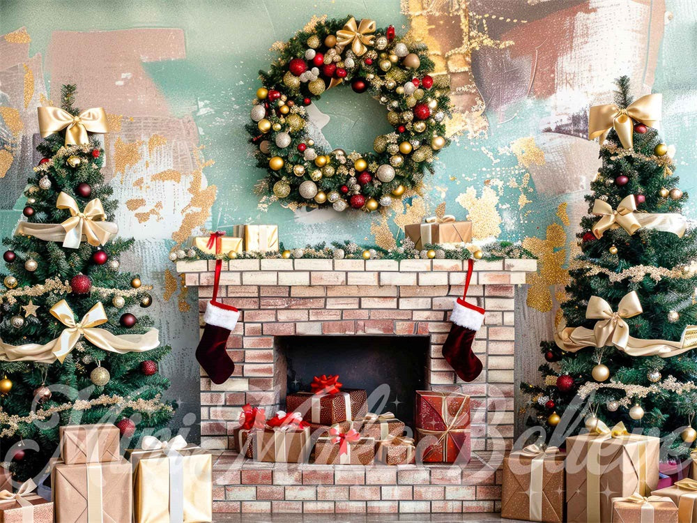 Kate Provincial Christmas Backdrop Designed by Mini MakeBelieve - Kate Backdrop AU