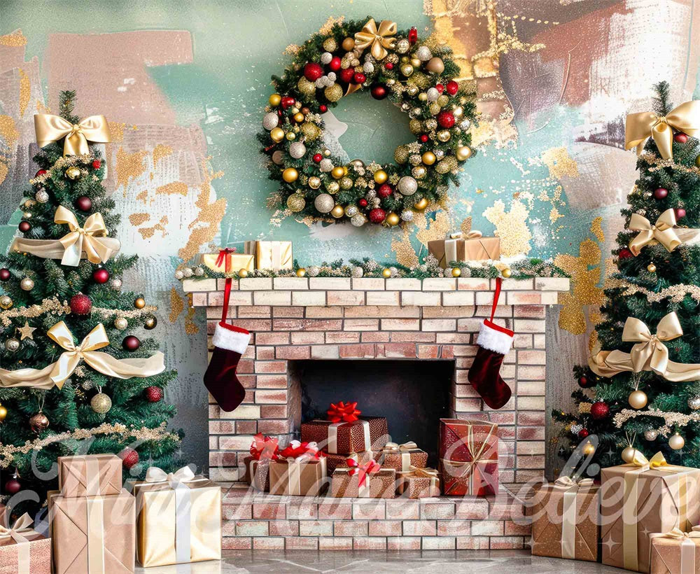 Kate Provincial Christmas Backdrop Designed by Mini MakeBelieve - Kate Backdrop AU