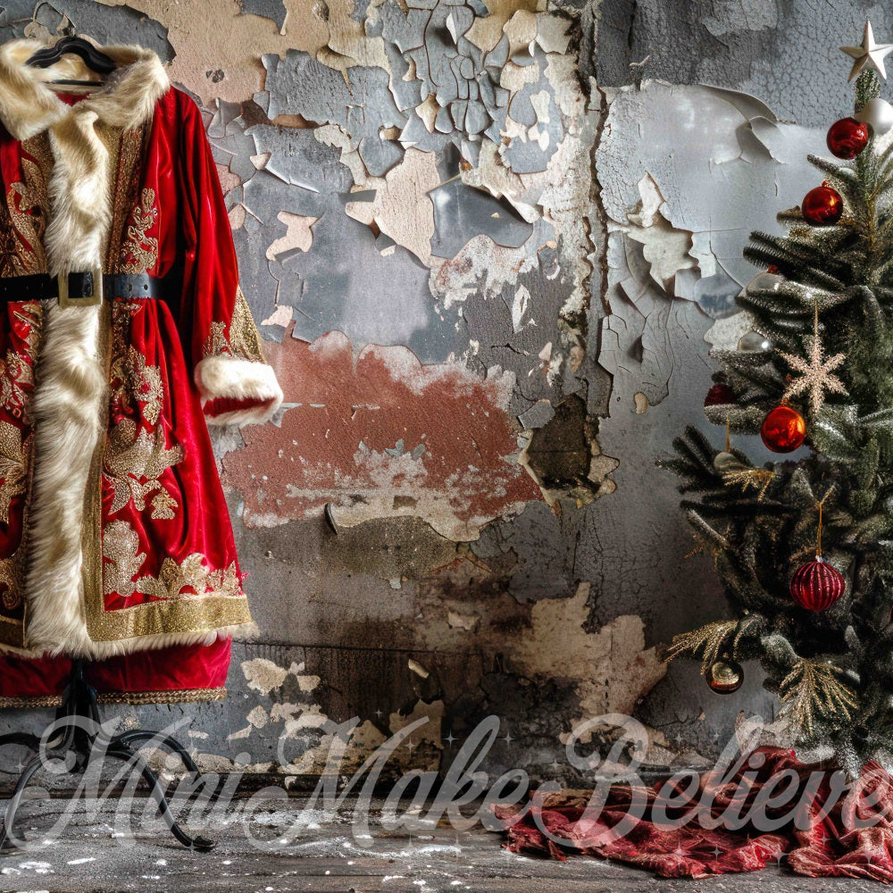 Kate Christmas Santa Coat Backdrop Designed by Mini MakeBelieve - Kate Backdrop AU
