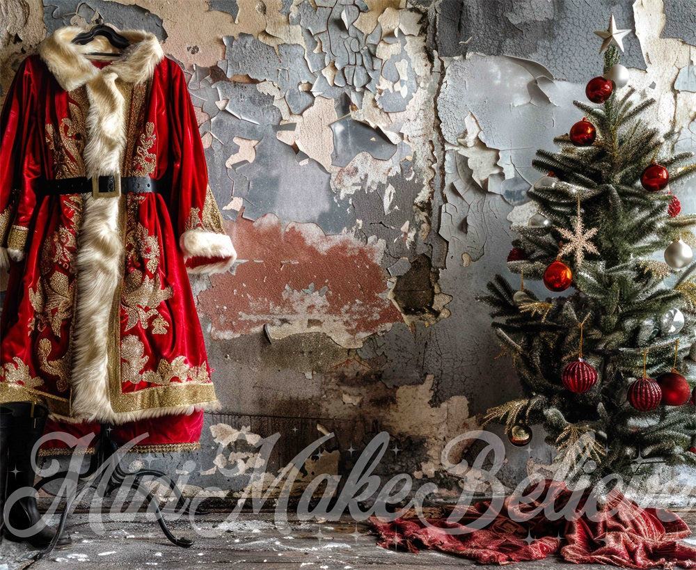 Kate Christmas Santa Coat Backdrop Designed by Mini MakeBelieve - Kate Backdrop AU
