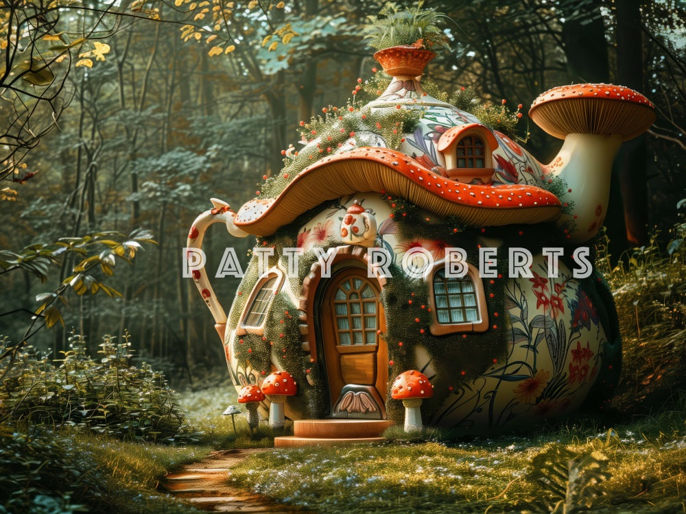 Kate Magical Forest Teapot Backdrop Designed by Patty Robert - Kate Backdrop AU