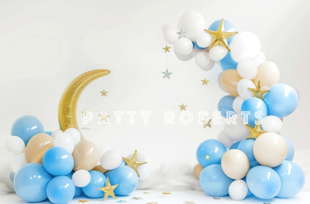 Kate Moon Balloons Cake Smash Backdrop Designed by Patty Robert