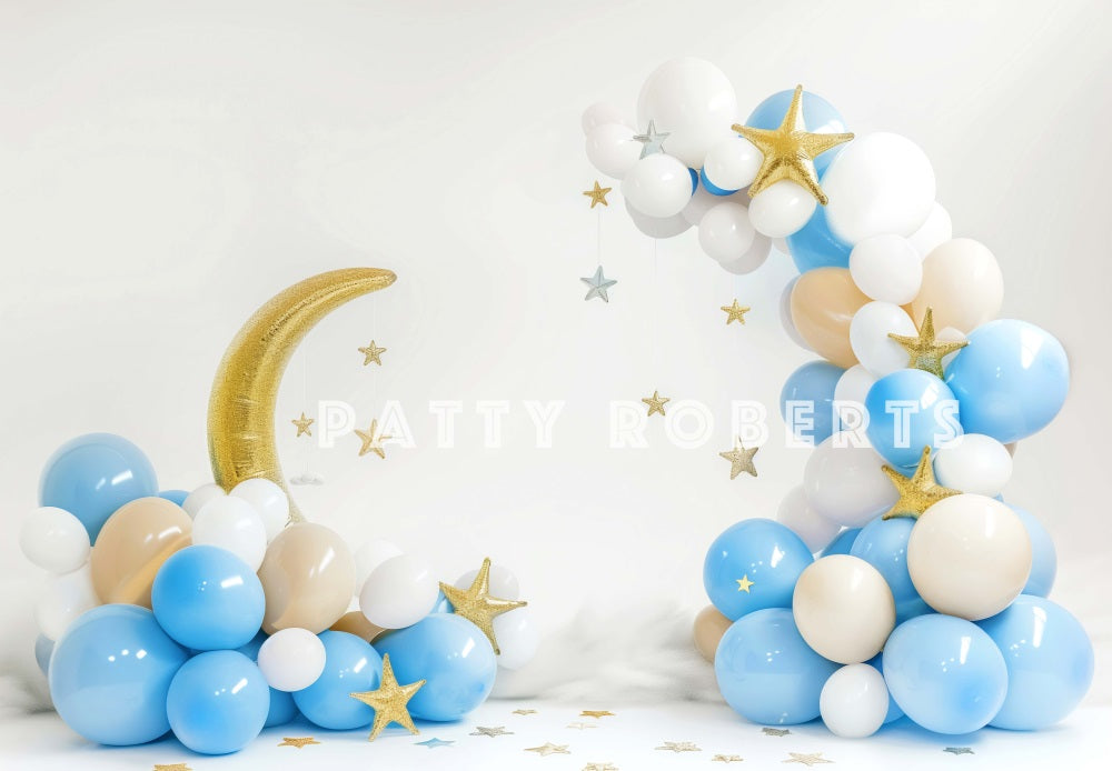 Kate Moon Balloons Cake Smash Backdrop Designed by Patty Robert