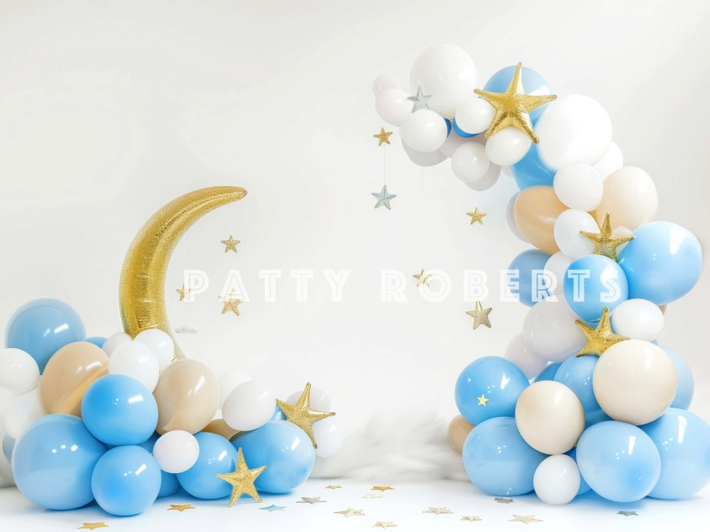 Kate Moon Balloons Cake Smash Backdrop Designed by Patty Robert