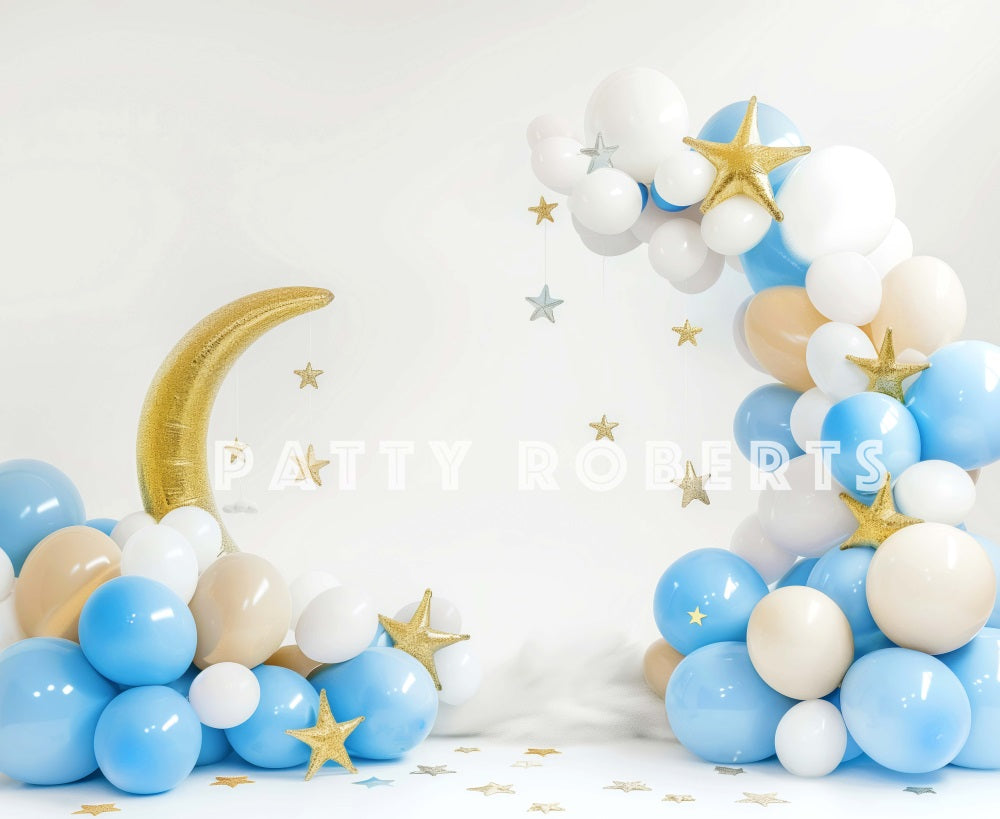 Kate Moon Balloons Cake Smash Backdrop Designed by Patty Robert