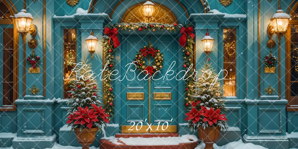 Kate Christmas Snow House Backdrop Designed by Emetselch - Kate Backdrop AU