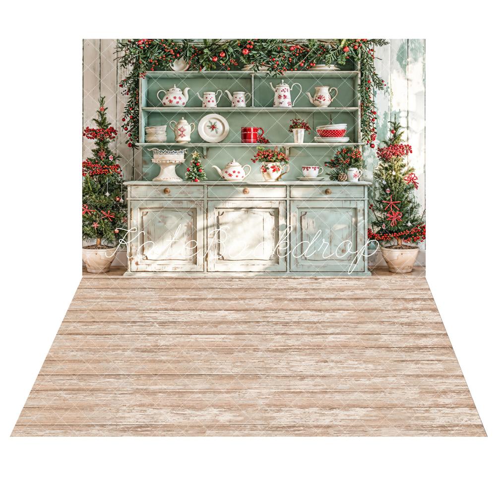 Kate Retro Sunshine Kitchen Backdrop+Light Wood Floor Backdrop - Kate Backdrop AU