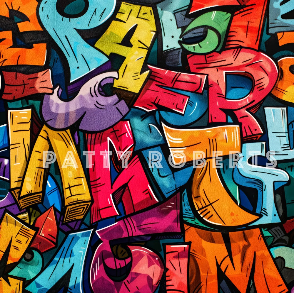 Kate Graffiti Art Wall Backdrop Designed by Patty Robert - Kate Backdrop AU