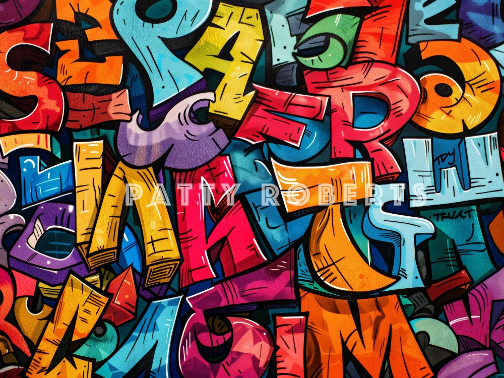 Kate Graffiti Art Wall Backdrop Designed by Patty Robert - Kate Backdrop AU