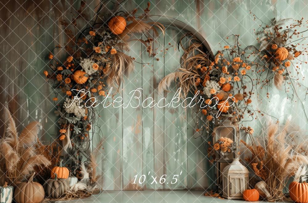Kate Harvest Celebration Arch Pumpkins Backdrop Designed by Patty Robert - Kate Backdrop AU