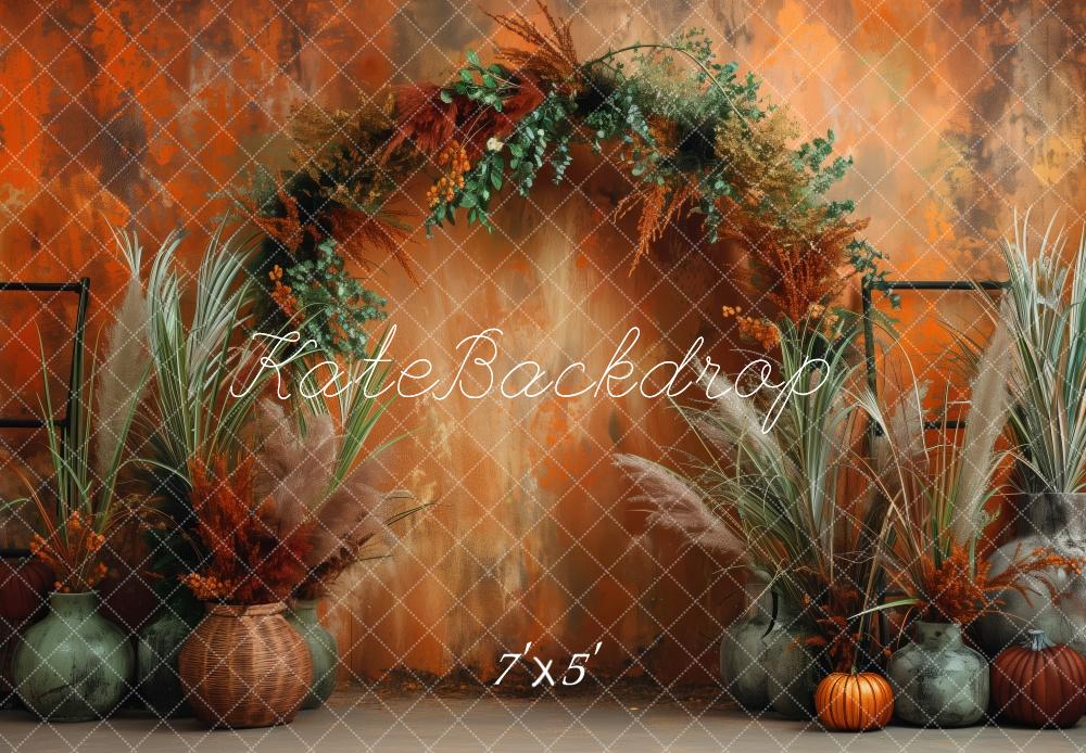 Kate Orange Autumn Archway Backdrop Designed by Patty Robert - Kate Backdrop AU