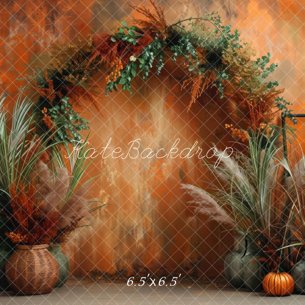 Kate Orange Autumn Archway Backdrop Designed by Patty Robert - Kate Backdrop AU