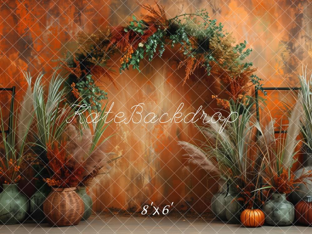 Kate Orange Autumn Archway Backdrop Designed by Patty Robert - Kate Backdrop AU