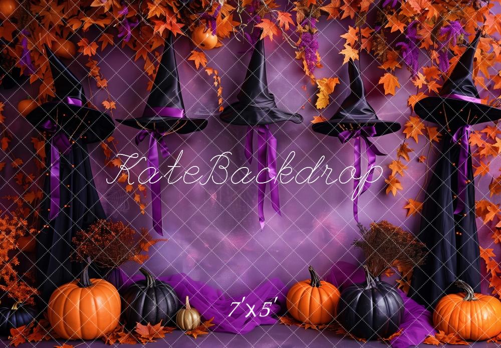 Kate Witchy Hat Halloween Backdrop Designed by Patty Robert - Kate Backdrop AU