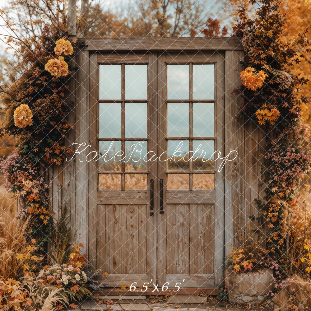 Kate Fall Vintage Wooden Door Backdrop Designed by Chain Photography - Kate Backdrop AU
