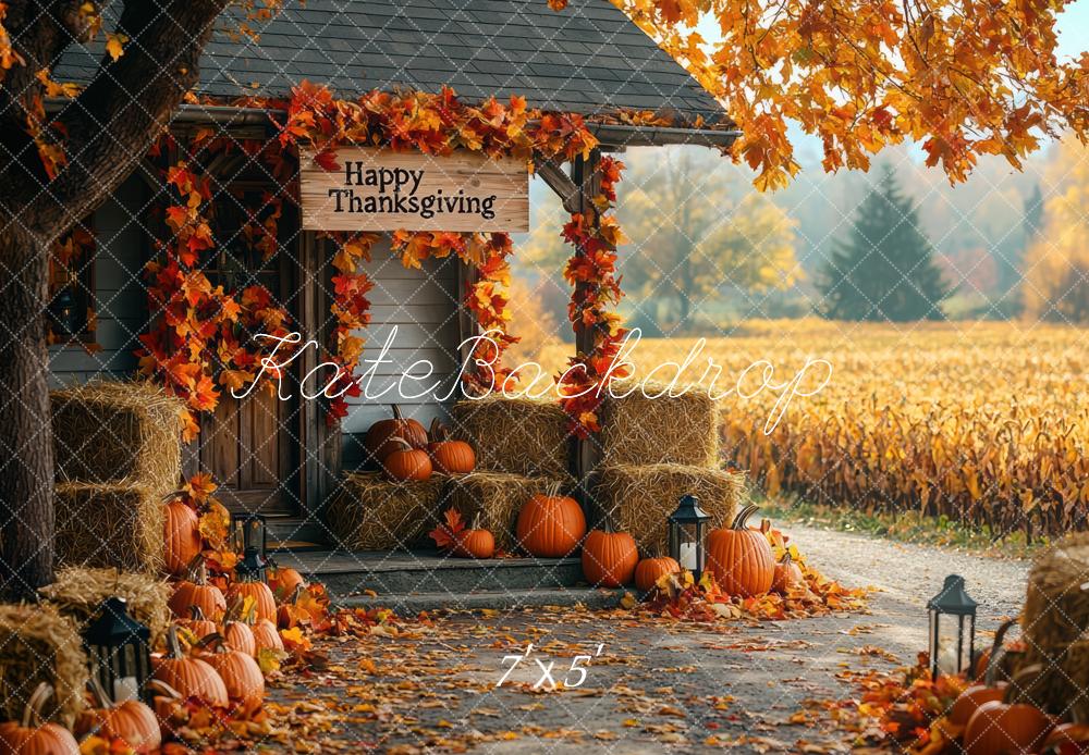 Kate Cabin Wheat Thanksgving Backdrop Designed by Mini MakeBelieve - Kate Backdrop AU