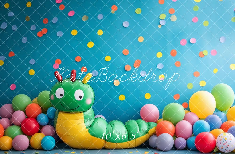 Kate Colorful Hungry Caterpillar Backdrop Designed by Patty Robert - Kate Backdrop AU