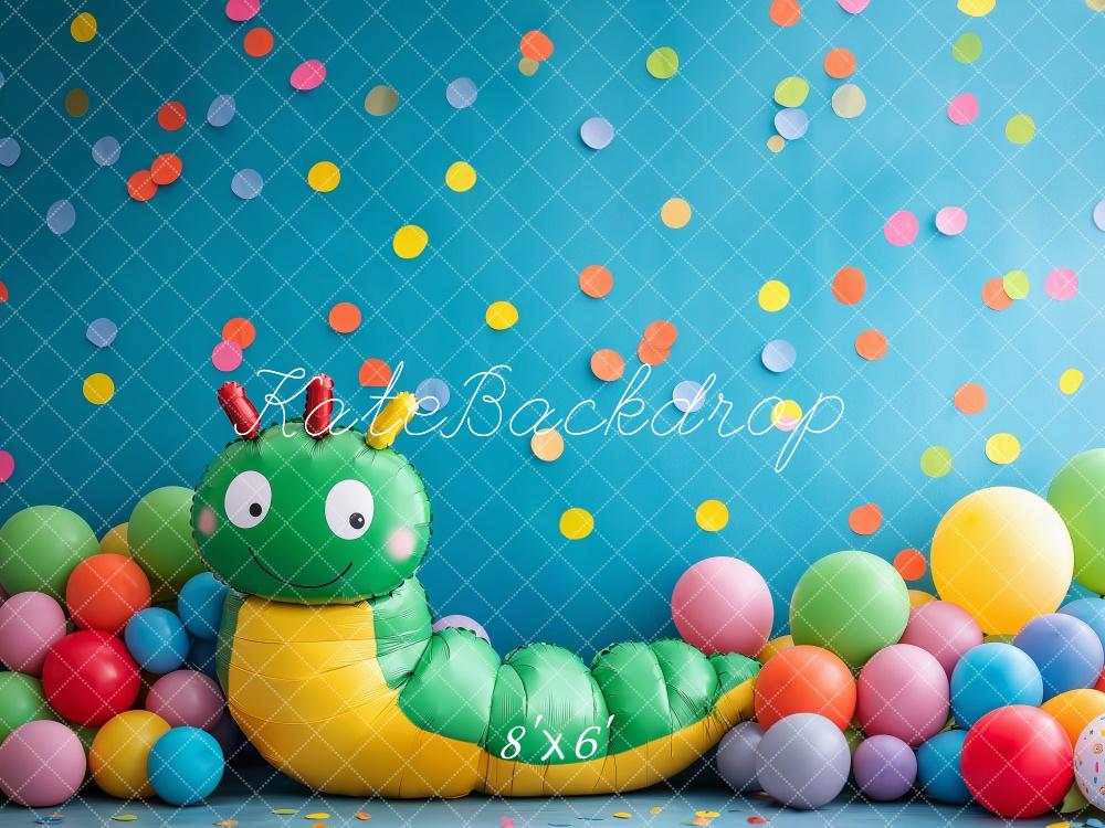 Kate Colorful Hungry Caterpillar Backdrop Designed by Patty Robert - Kate Backdrop AU