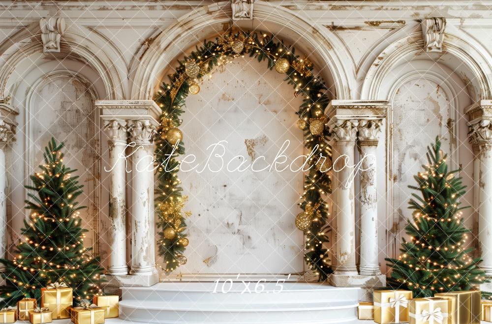 Kate Elegant Christmas Palace Backdrop Designed by Patty Robert - Kate Backdrop AU